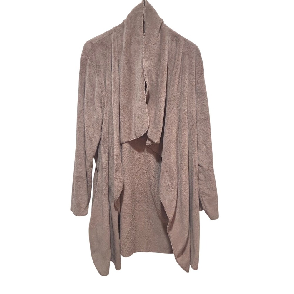 Berkshire Home Cozy All Day Cardigan Wrap Large Plush Open Front Loungewear